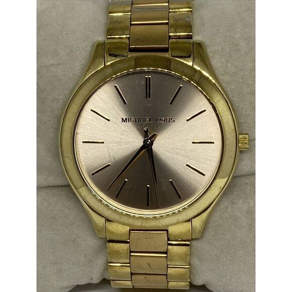 Michael Kors Slim Runway MK3493 Women's Stainless Steel Analog Dial Watch VK765 - Picture 2 of 12